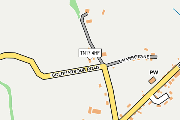 TN17 4HF map - OS OpenMap – Local (Ordnance Survey)