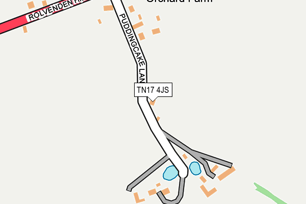 TN17 4JS map - OS OpenMap – Local (Ordnance Survey)