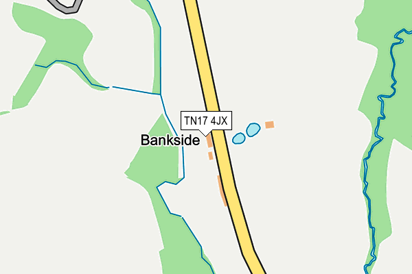 TN17 4JX map - OS OpenMap – Local (Ordnance Survey)