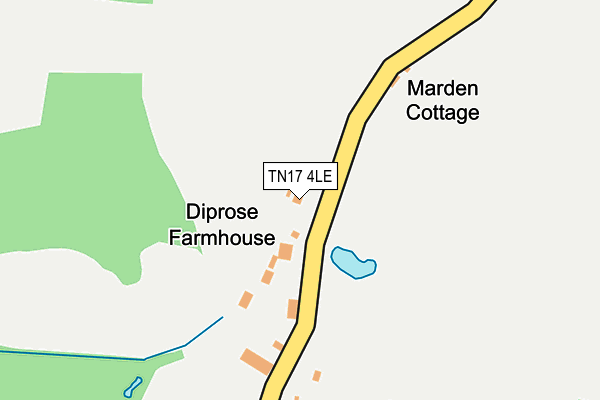 TN17 4LE map - OS OpenMap – Local (Ordnance Survey)