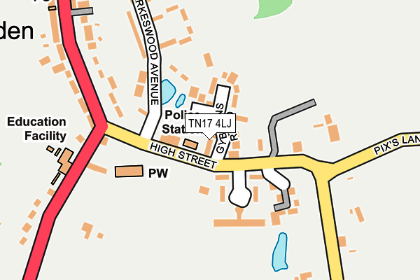 TN17 4LJ map - OS OpenMap – Local (Ordnance Survey)