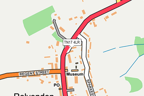 TN17 4LR map - OS OpenMap – Local (Ordnance Survey)