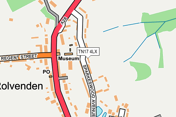 TN17 4LX map - OS OpenMap – Local (Ordnance Survey)