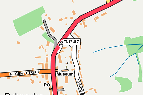 TN17 4LZ map - OS OpenMap – Local (Ordnance Survey)