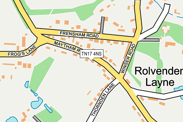 TN17 4NS map - OS OpenMap – Local (Ordnance Survey)