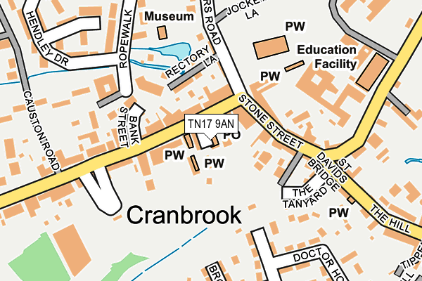 TN17 9AN map - OS OpenMap – Local (Ordnance Survey)