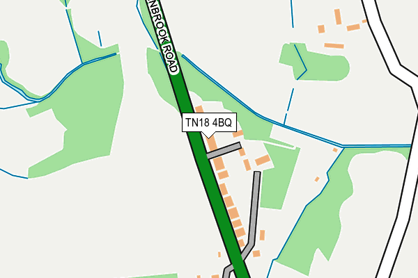 TN18 4BQ map - OS OpenMap – Local (Ordnance Survey)