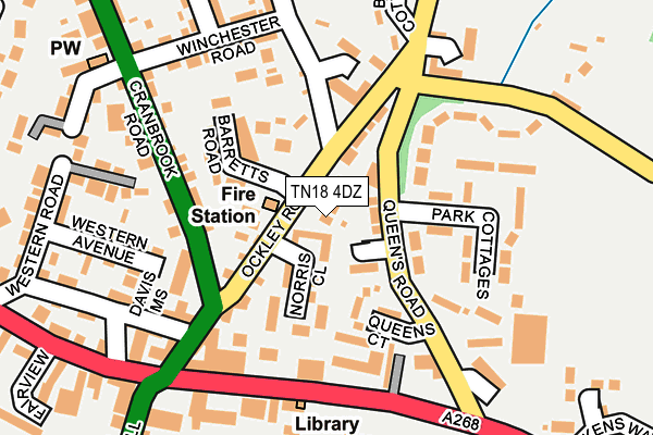 TN18 4DZ map - OS OpenMap – Local (Ordnance Survey)
