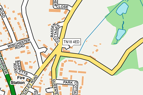 TN18 4ED map - OS OpenMap – Local (Ordnance Survey)