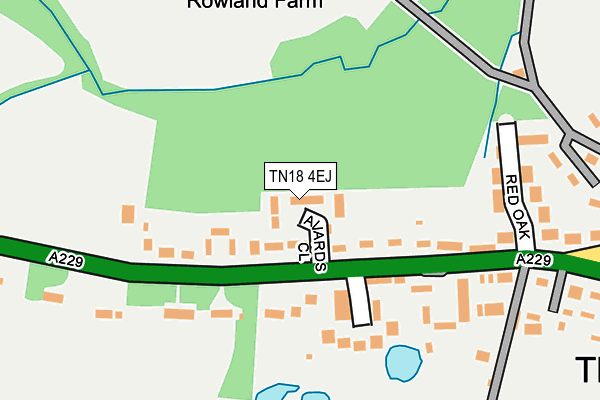 TN18 4EJ map - OS OpenMap – Local (Ordnance Survey)