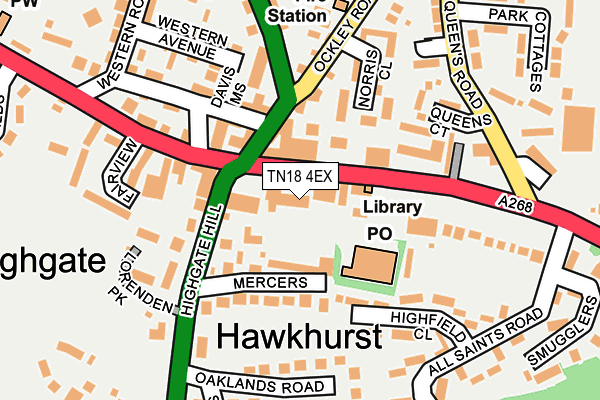 TN18 4EX map - OS OpenMap – Local (Ordnance Survey)