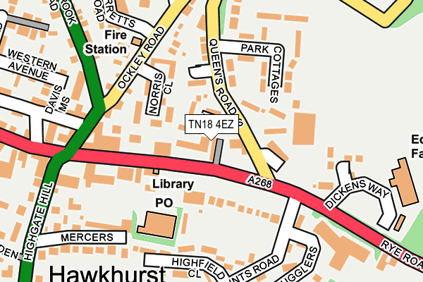 TN18 4EZ map - OS OpenMap – Local (Ordnance Survey)