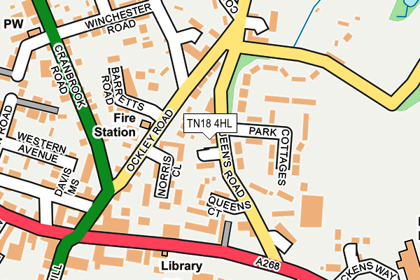 TN18 4HL map - OS OpenMap – Local (Ordnance Survey)
