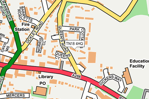 TN18 4HQ map - OS OpenMap – Local (Ordnance Survey)