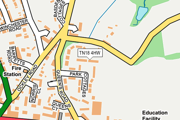 TN18 4HW map - OS OpenMap – Local (Ordnance Survey)