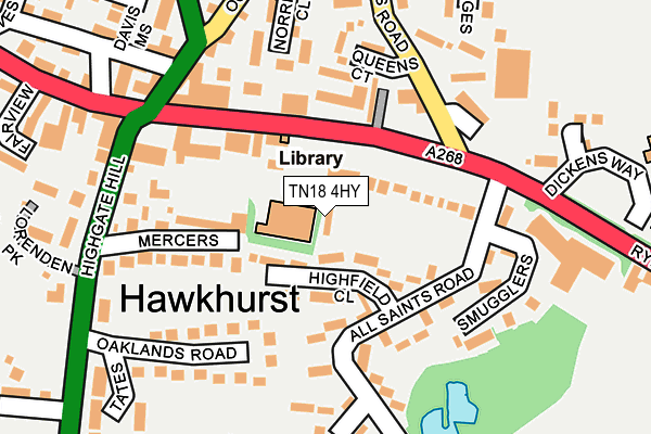 TN18 4HY map - OS OpenMap – Local (Ordnance Survey)