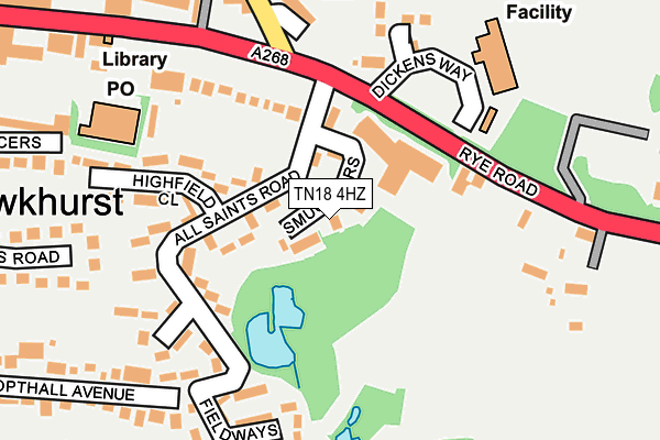 TN18 4HZ map - OS OpenMap – Local (Ordnance Survey)