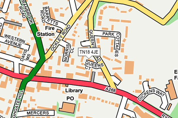 TN18 4JE map - OS OpenMap – Local (Ordnance Survey)