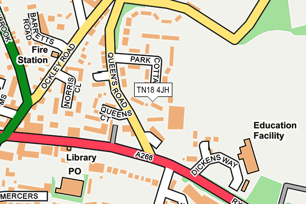 TN18 4JH map - OS OpenMap – Local (Ordnance Survey)