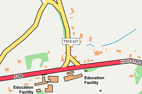TN18 4JT map - OS OpenMap – Local (Ordnance Survey)