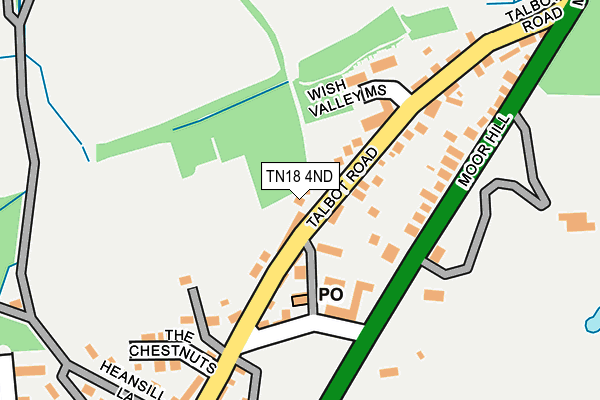 TN18 4ND map - OS OpenMap – Local (Ordnance Survey)