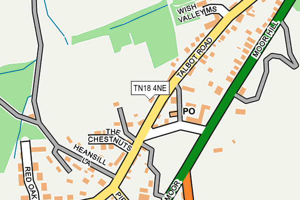 TN18 4NE map - OS OpenMap – Local (Ordnance Survey)