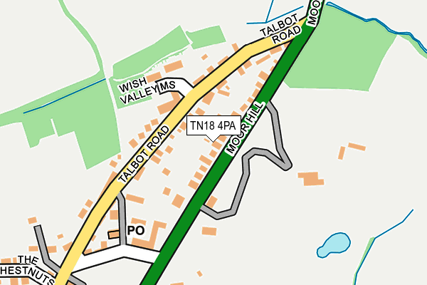 TN18 4PA map - OS OpenMap – Local (Ordnance Survey)