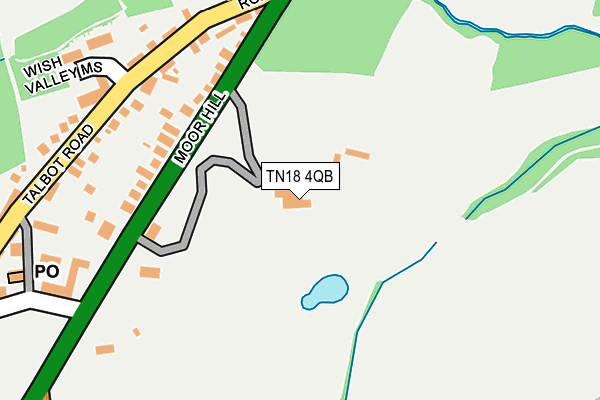 TN18 4QB map - OS OpenMap – Local (Ordnance Survey)