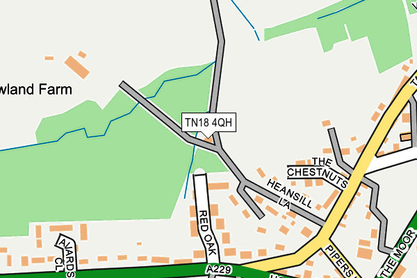 TN18 4QH map - OS OpenMap – Local (Ordnance Survey)