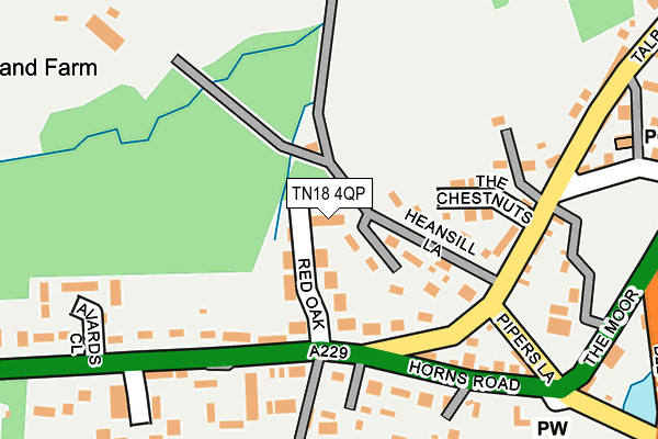TN18 4QP map - OS OpenMap – Local (Ordnance Survey)