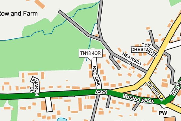 TN18 4QR map - OS OpenMap – Local (Ordnance Survey)