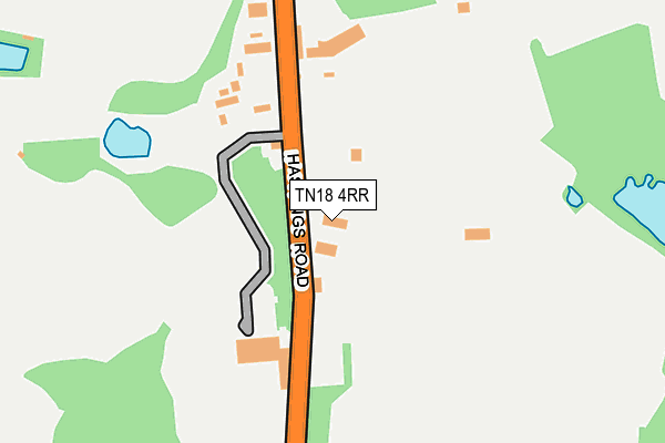 TN18 4RR map - OS OpenMap – Local (Ordnance Survey)