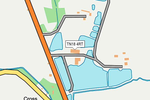 TN18 4RT map - OS OpenMap – Local (Ordnance Survey)