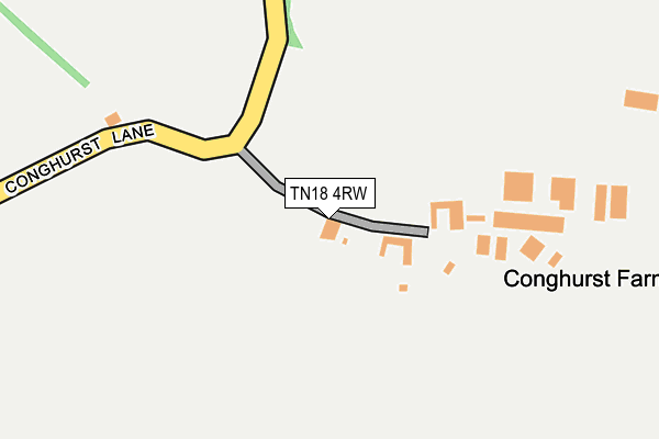 TN18 4RW map - OS OpenMap – Local (Ordnance Survey)