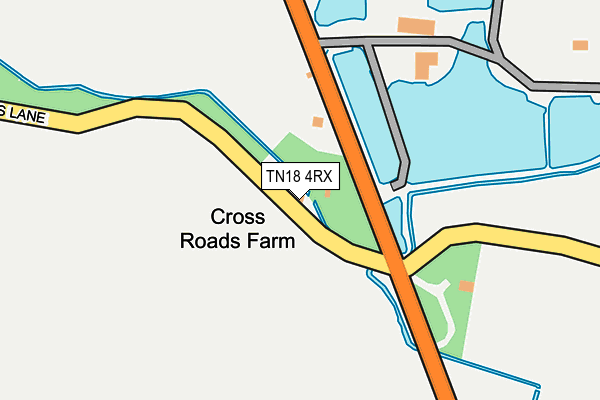 TN18 4RX map - OS OpenMap – Local (Ordnance Survey)