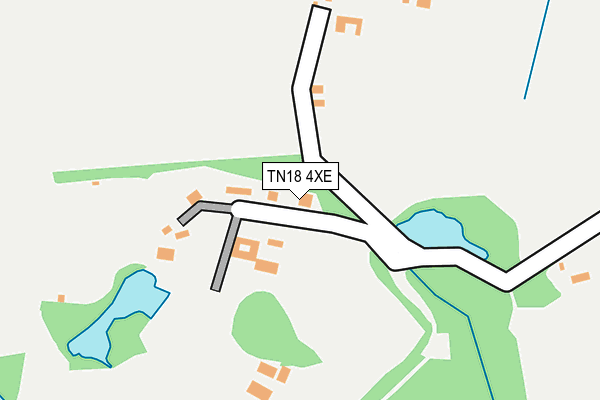 TN18 4XE map - OS OpenMap – Local (Ordnance Survey)