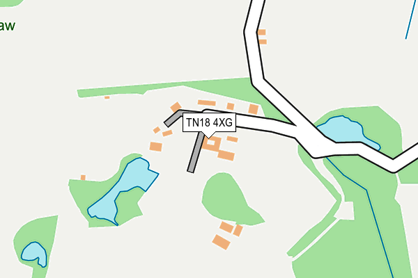 TN18 4XG map - OS OpenMap – Local (Ordnance Survey)