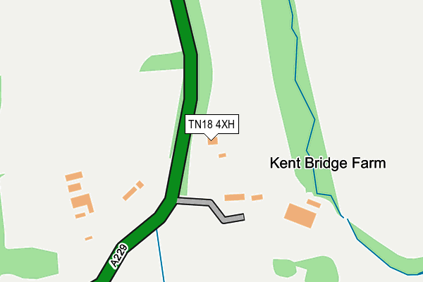 TN18 4XH map - OS OpenMap – Local (Ordnance Survey)