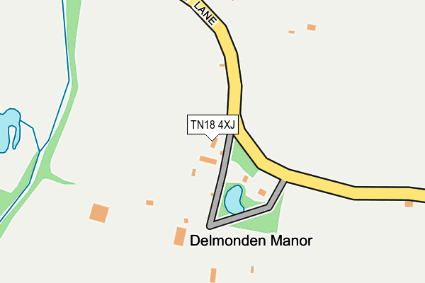 TN18 4XJ map - OS OpenMap – Local (Ordnance Survey)
