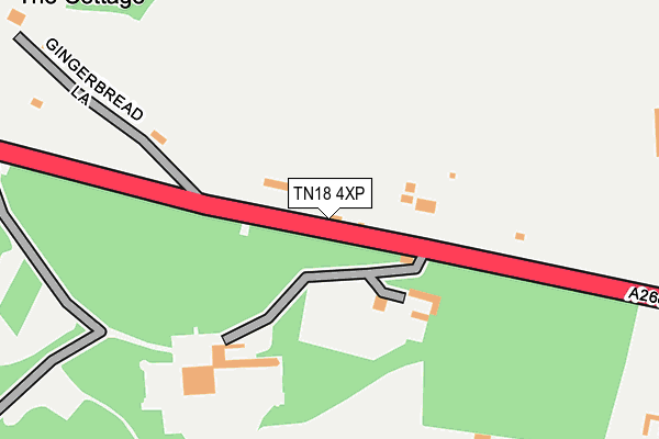 TN18 4XP map - OS OpenMap – Local (Ordnance Survey)