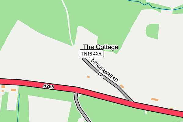 TN18 4XR map - OS OpenMap – Local (Ordnance Survey)
