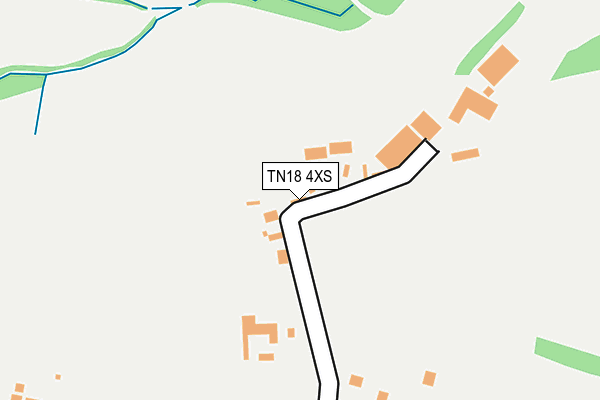 TN18 4XS map - OS OpenMap – Local (Ordnance Survey)