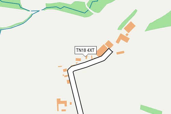 TN18 4XT map - OS OpenMap – Local (Ordnance Survey)