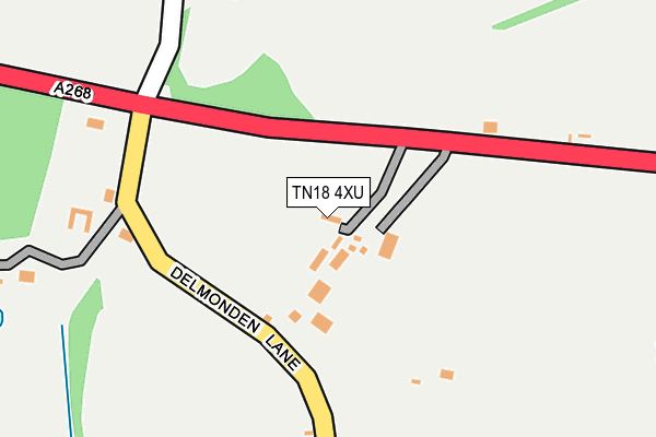 TN18 4XU map - OS OpenMap – Local (Ordnance Survey)