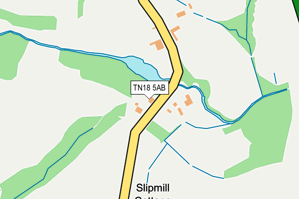 TN18 5AB map - OS OpenMap – Local (Ordnance Survey)