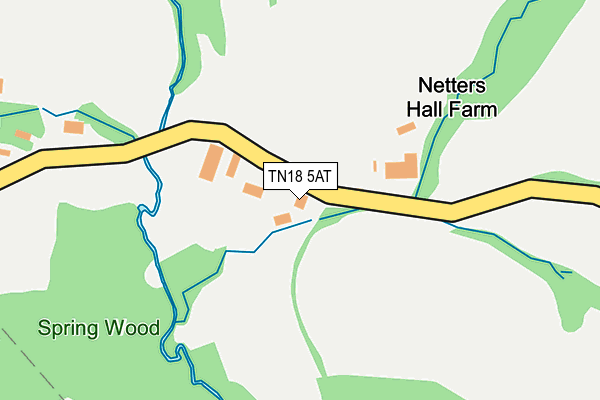 TN18 5AT map - OS OpenMap – Local (Ordnance Survey)