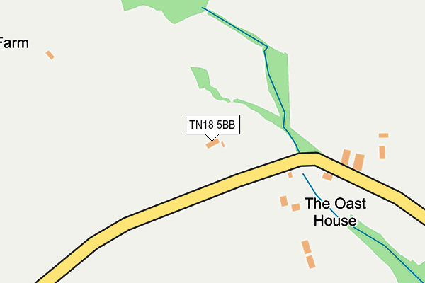 TN18 5BB map - OS OpenMap – Local (Ordnance Survey)