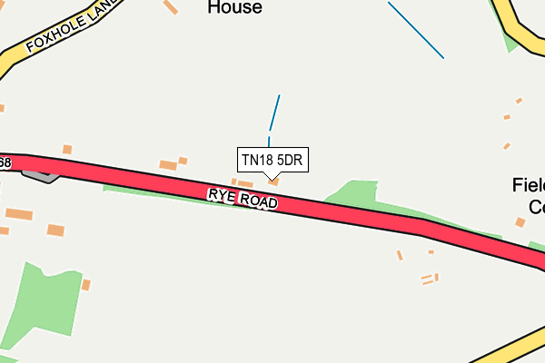 TN18 5DR map - OS OpenMap – Local (Ordnance Survey)