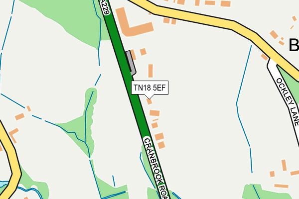 TN18 5EF map - OS OpenMap – Local (Ordnance Survey)