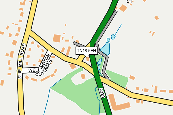 TN18 5EH map - OS OpenMap – Local (Ordnance Survey)
